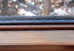 Condensation on window glass